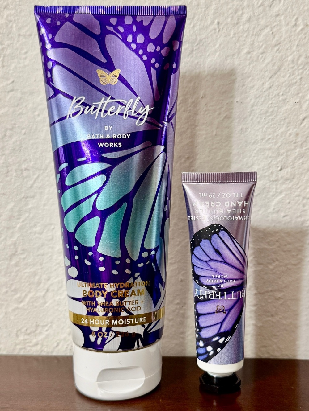 Bath & Body Works Butterfly Hydration Body Cream & Hand Cream Duo NWT
